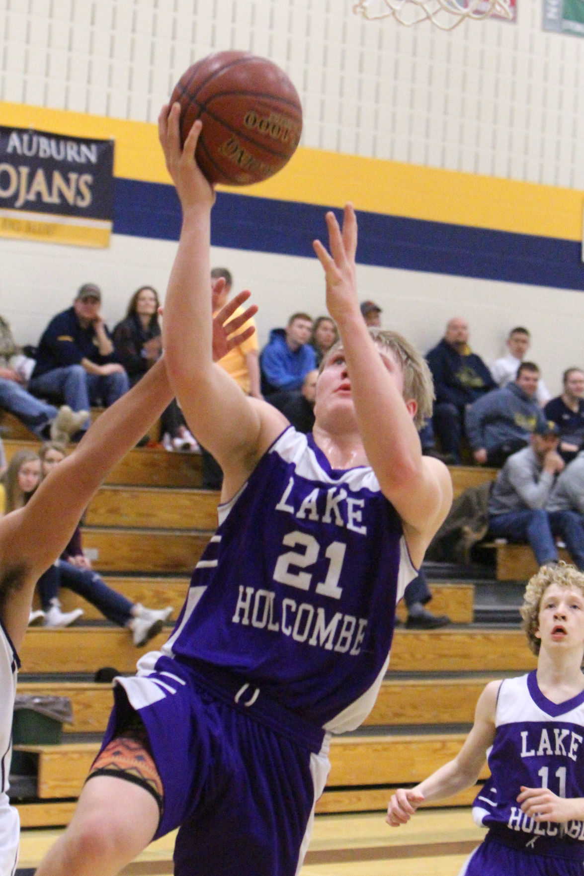 Lake Holcombe at New Auburn boys basketball 2-14-19